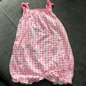 Pink Checkered Baby Romper from Carter’s